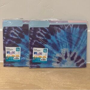 Pen+Gear Tie Dye Folders, 12 count